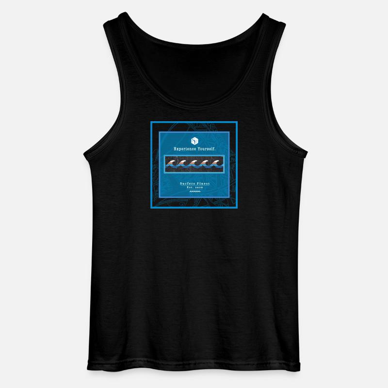 Surf Design Wellen Logo polynesisch - Gildan Männer Tank Top - Schwarz