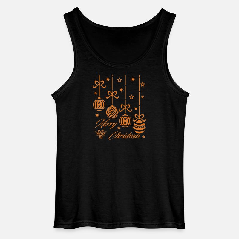 MERRY CHRISTMAS WEIHNACHTSKUGELN - Gildan Männer Tank Top - Schwarz