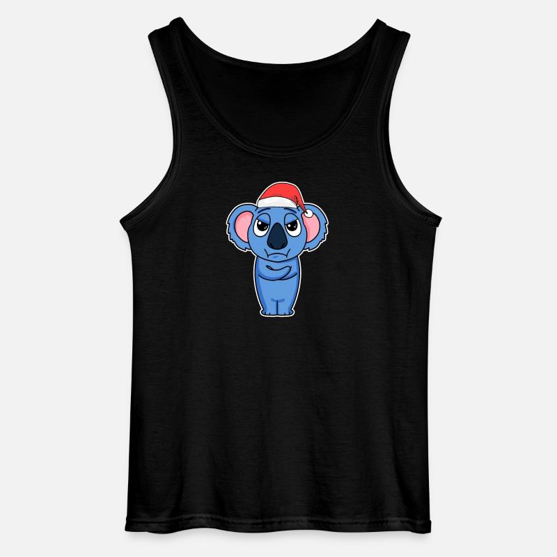 Koala Weihnachten - Gildan Männer Tank Top - Schwarz