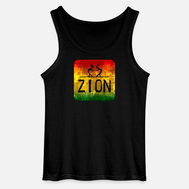 Raggae Zion - Gildan Männer Tank Top - Schwarz