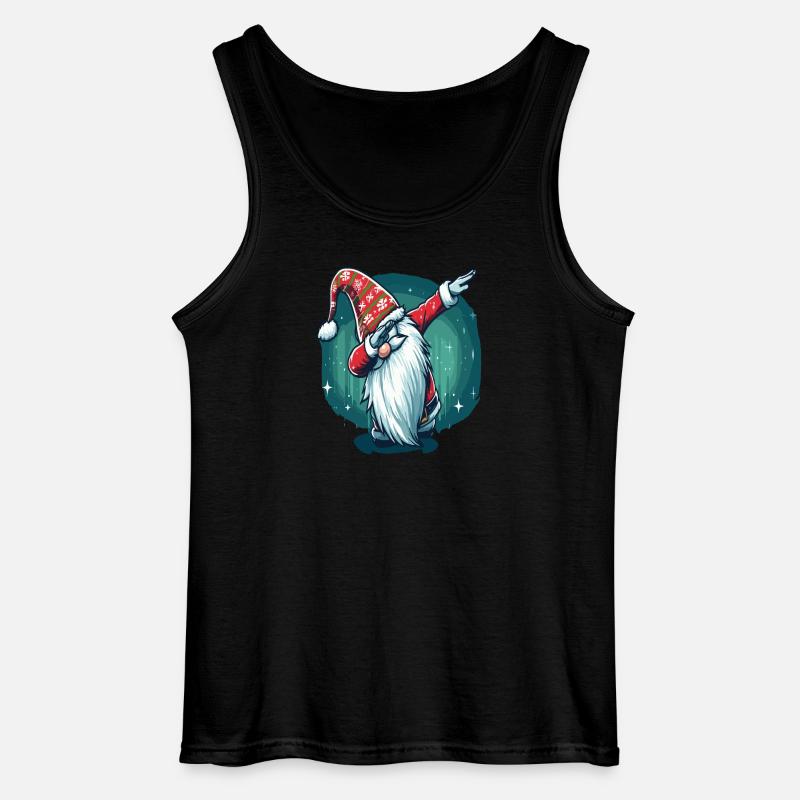 Dabbing Christmas Wichtel - Gildan Männer Tank Top - Schwarz