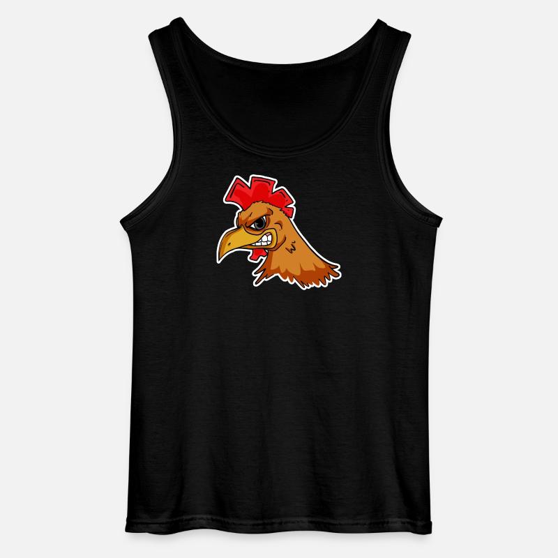 Chicken Head - Gildan Men’s Tank Top - black