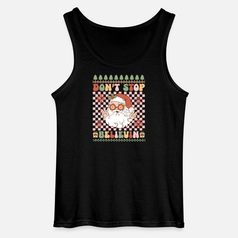 Hässlicher Weihnachtspullover - Gildan Männer Tank Top - Schwarz