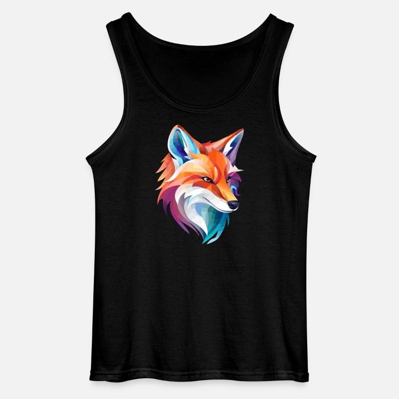 Fuchs Design - Gildan Männer Tank Top - Schwarz
