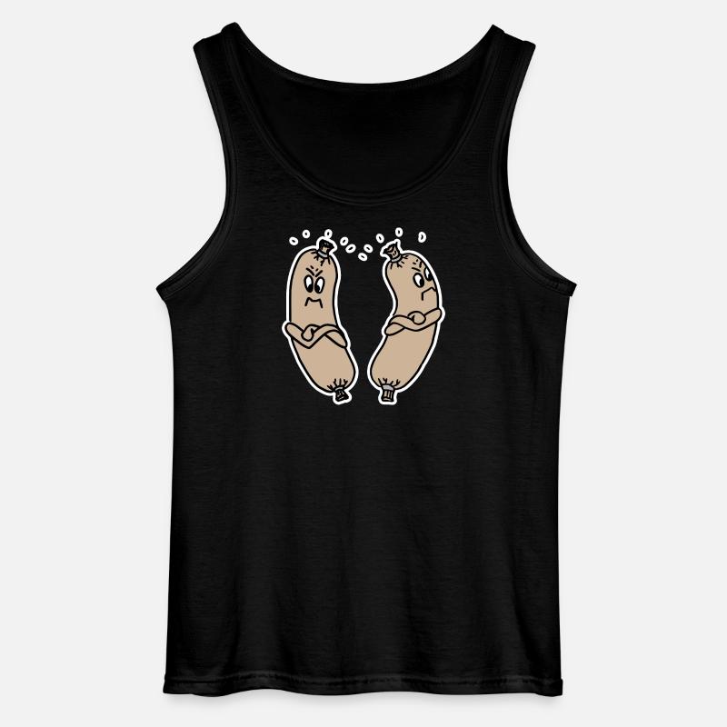 beleidigte Leberwurst - Gildan Männer Tank Top - Schwarz