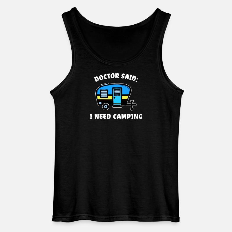 Urlaub Statement Wohnwagen Camping Wanderer - Gildan Männer Tank Top - Schwarz