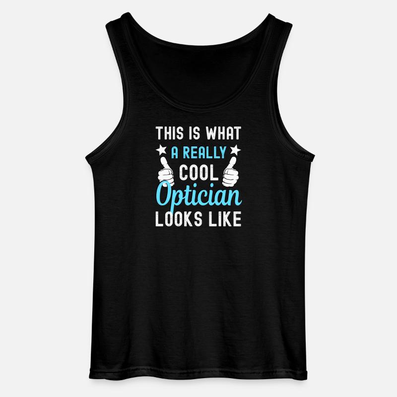 Optiker Optikerin - Gildan Männer Tank Top - Schwarz