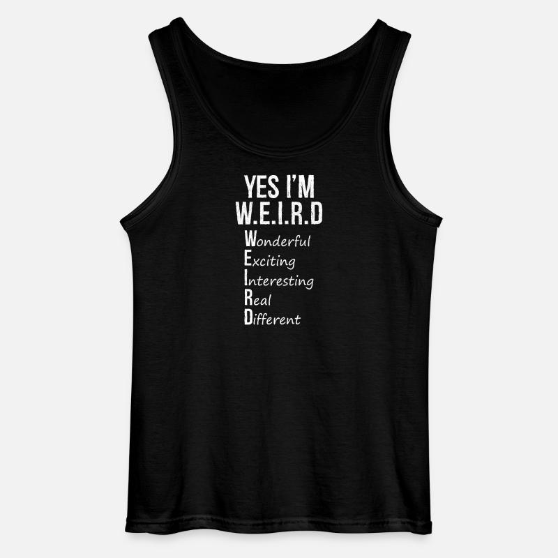 Ja, ich bin komisch, lustiges Hemd - Gildan Männer Tank Top - Schwarz
