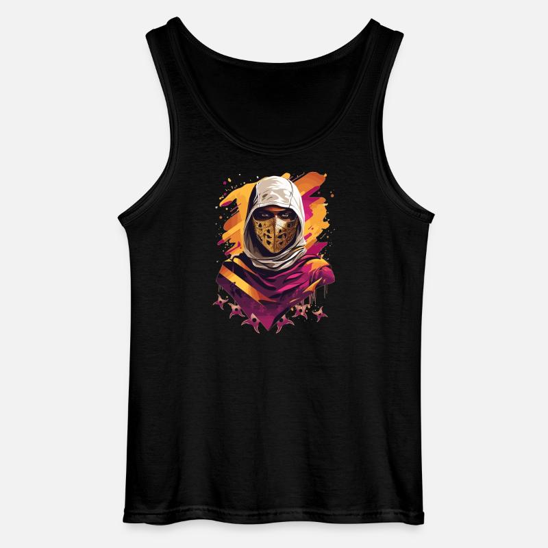 Ninja Samurai Warrior - Gildan Men’s Tank Top - black