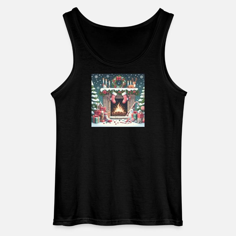 Weihnachts Design 4 - Gildan Männer Tank Top - Schwarz