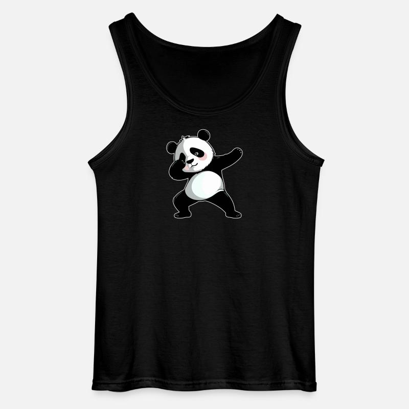 Dabbing Panda - Gildan Männer Tank Top - Schwarz