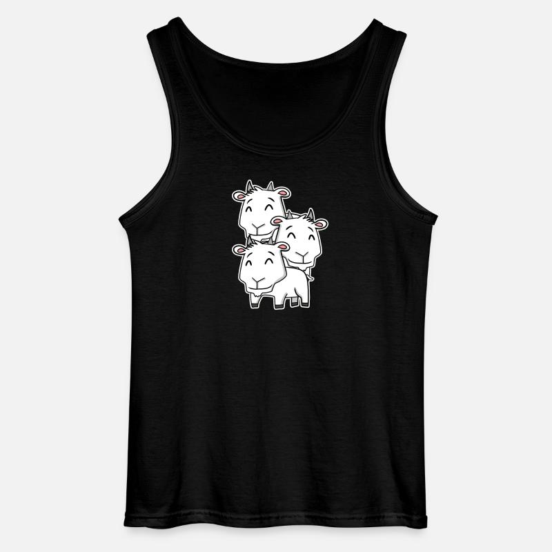 Ziege Motiv - Gildan Männer Tank Top - Schwarz