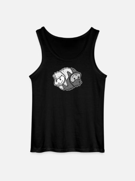 Yin Yang Alpaca - Gildan Men’s Tank Top - black