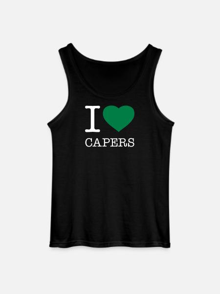 I LOVE CAPERS Kapern - Gildan Men’s Tank Top - black