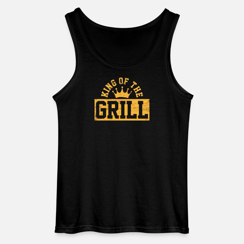Grillen BBQ - Gildan Männer Tank Top - Schwarz