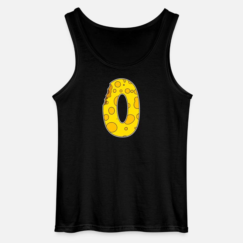 Zahl 0 - Null - Gildan Männer Tank Top - Schwarz