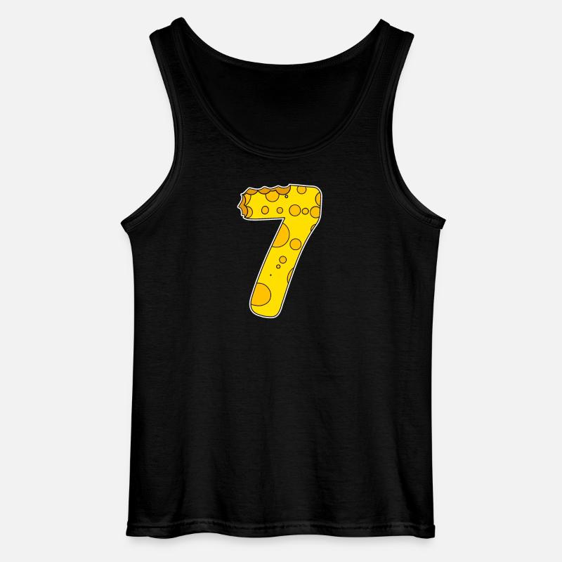 Zahl 7 - Gildan Männer Tank Top - Schwarz