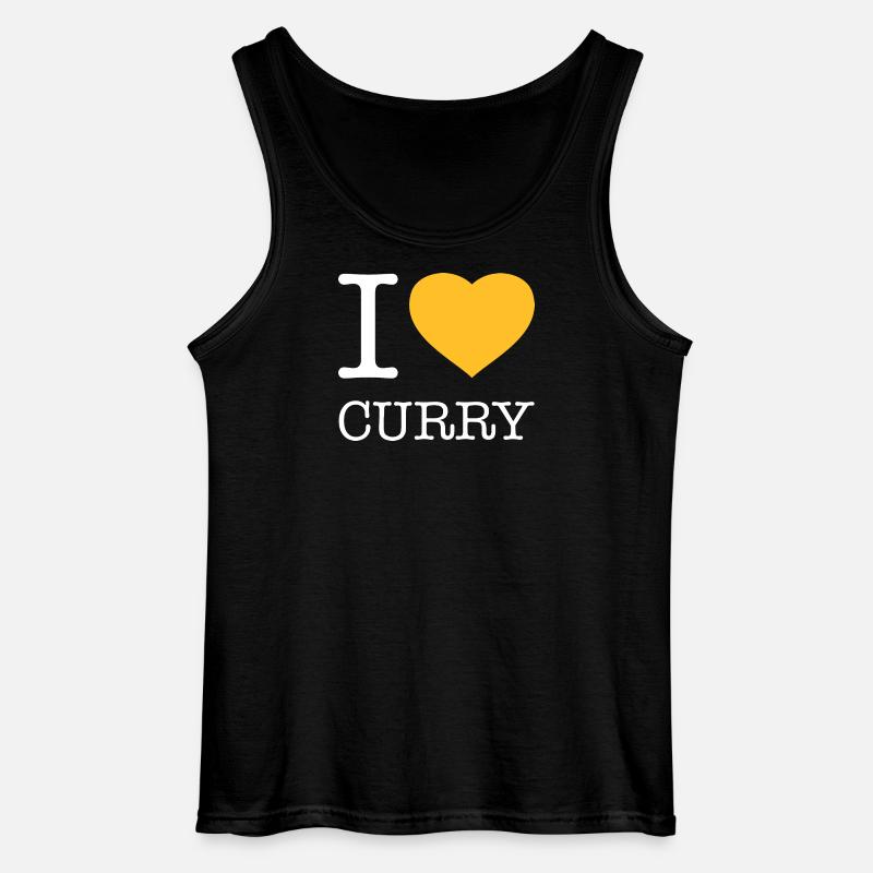 I LOVE CURRY - Gildan Männer Tank Top - Schwarz