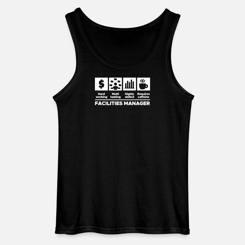 Job Projektmanager Karriere Manager Statement - Gildan Männer Tank Top - Schwarz