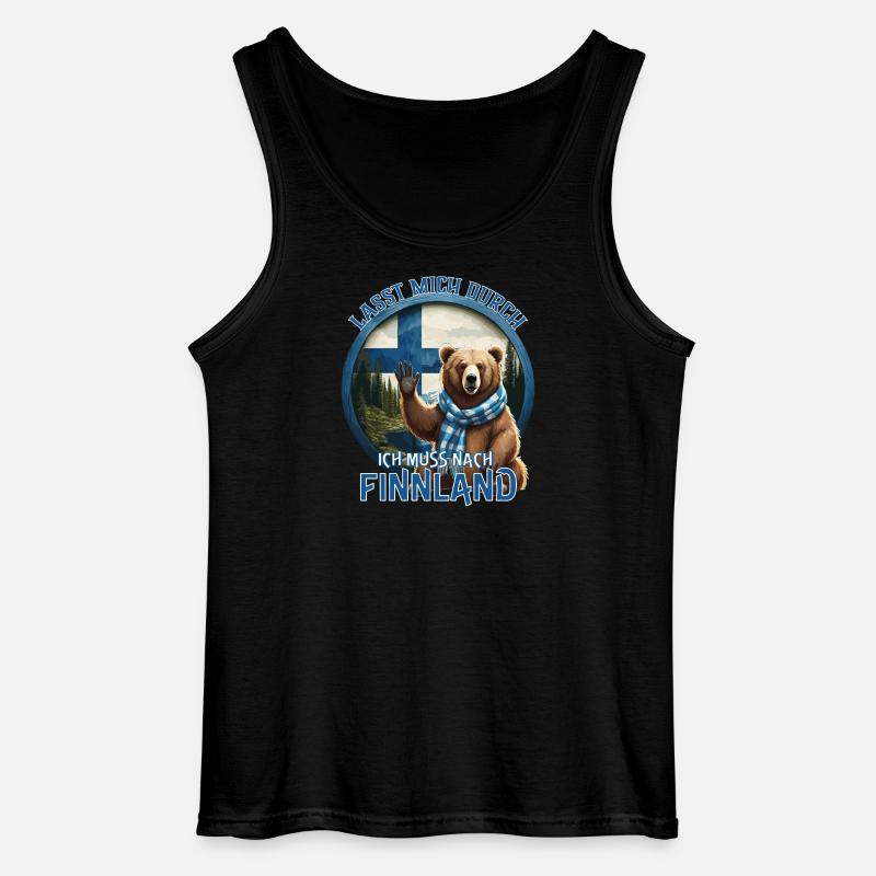 Finnland - Lasst mich Durch - Gildan Männer Tank Top - Schwarz