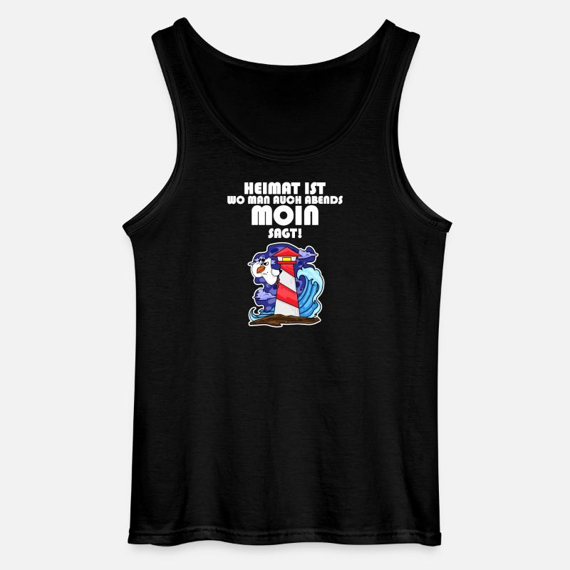 Nordsee Spruch - Gildan Männer Tank Top - Schwarz