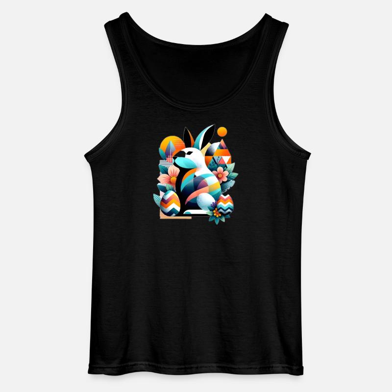 Modern Easter Graphics - Gildan Men’s Tank Top - black
