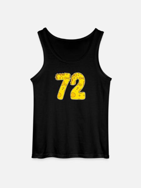 72 years of Lustig Käse - Gildan Men’s Tank Top - black