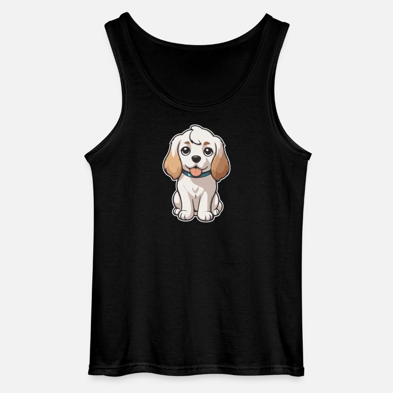 Niedlicher Hund - Gildan Männer Tank Top - Schwarz