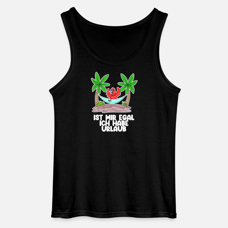 Urlaub Spruch Sprüche - Gildan Männer Tank Top - Schwarz