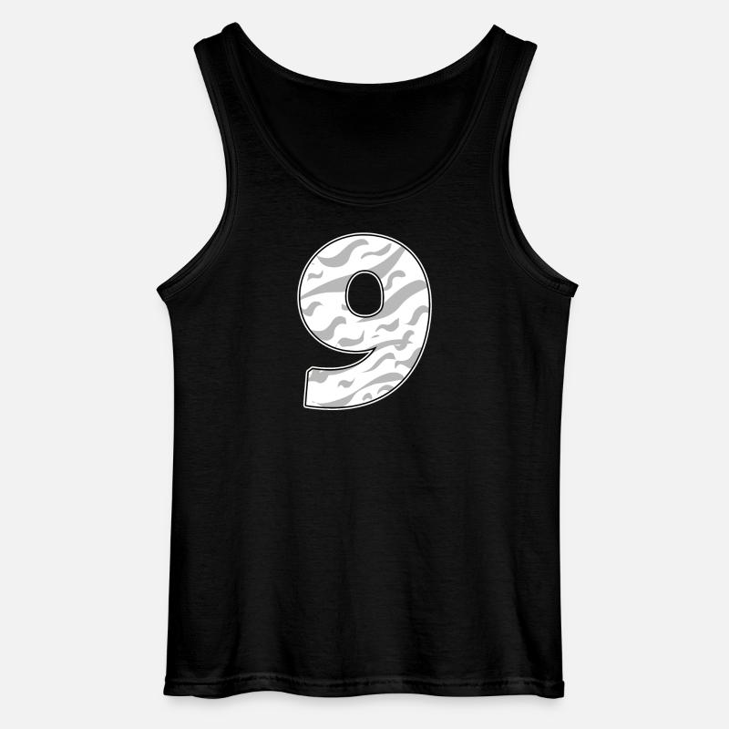 Neun - 9 - Gildan Männer Tank Top - Schwarz