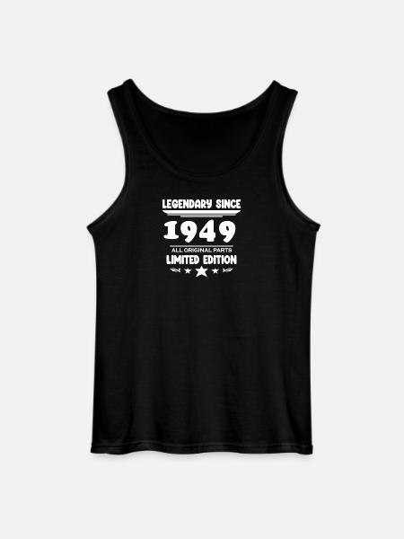 1949 - Year 1949 - Year 1949 - Gildan Men’s Tank Top - black