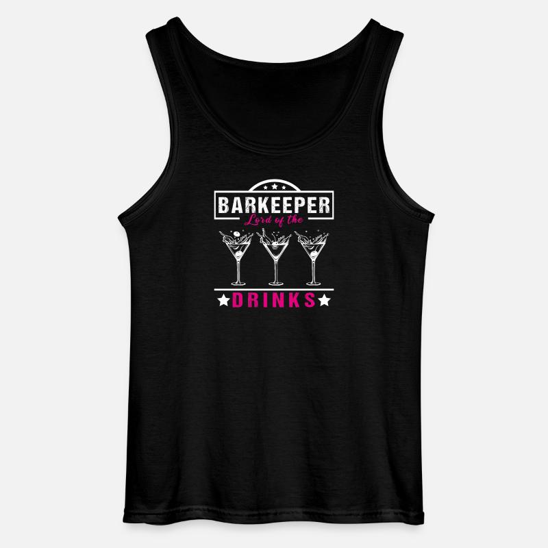 Barkeeper Lord - Gildan Männer Tank Top - Schwarz