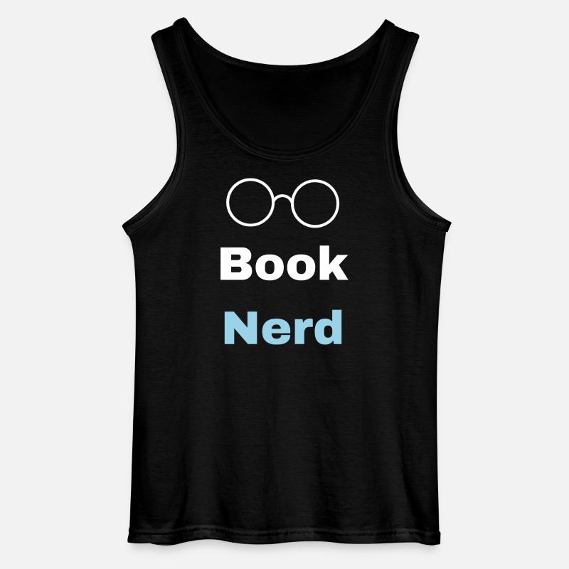 Buch-Nerd - Gildan Männer Tank Top - Schwarz