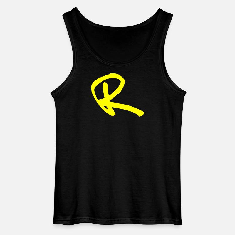 Buchstabe R - Gildan Männer Tank Top - Schwarz