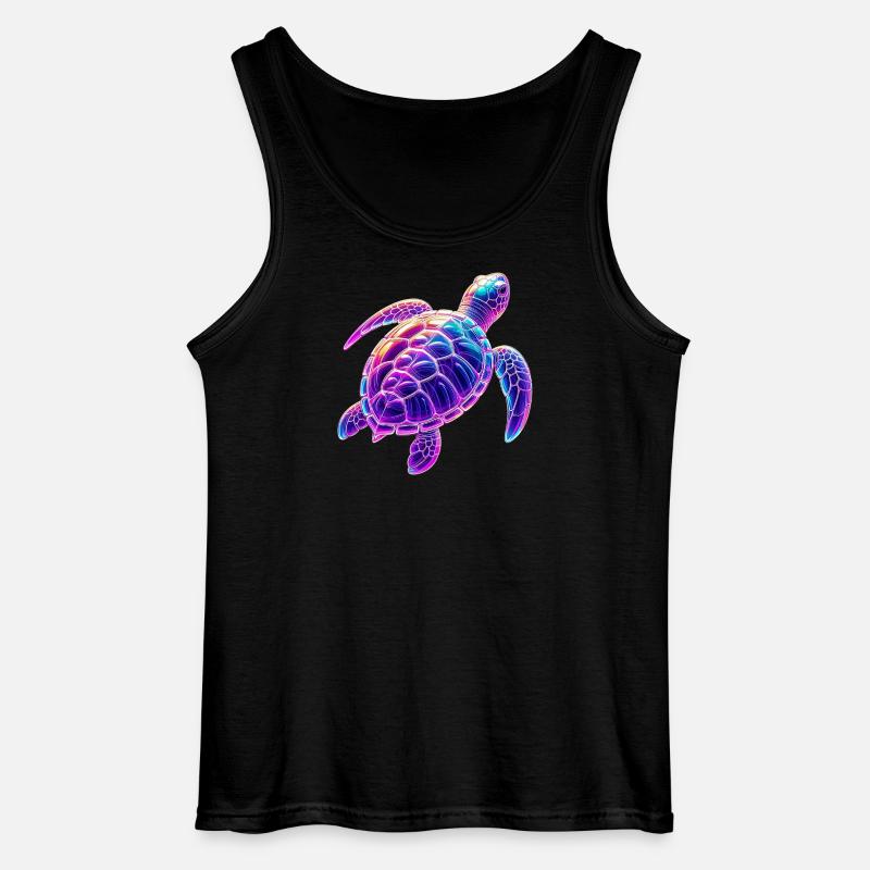 Turtle - Gildan Men’s Tank Top - black