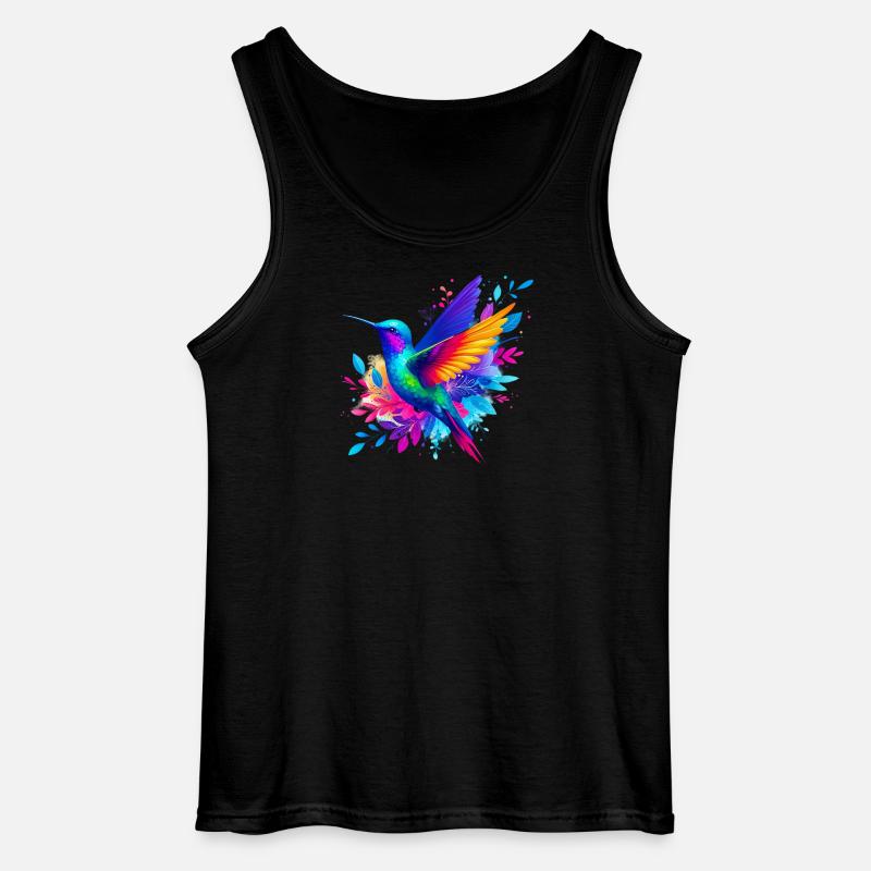 Kolibri - Gildan Männer Tank Top - Schwarz