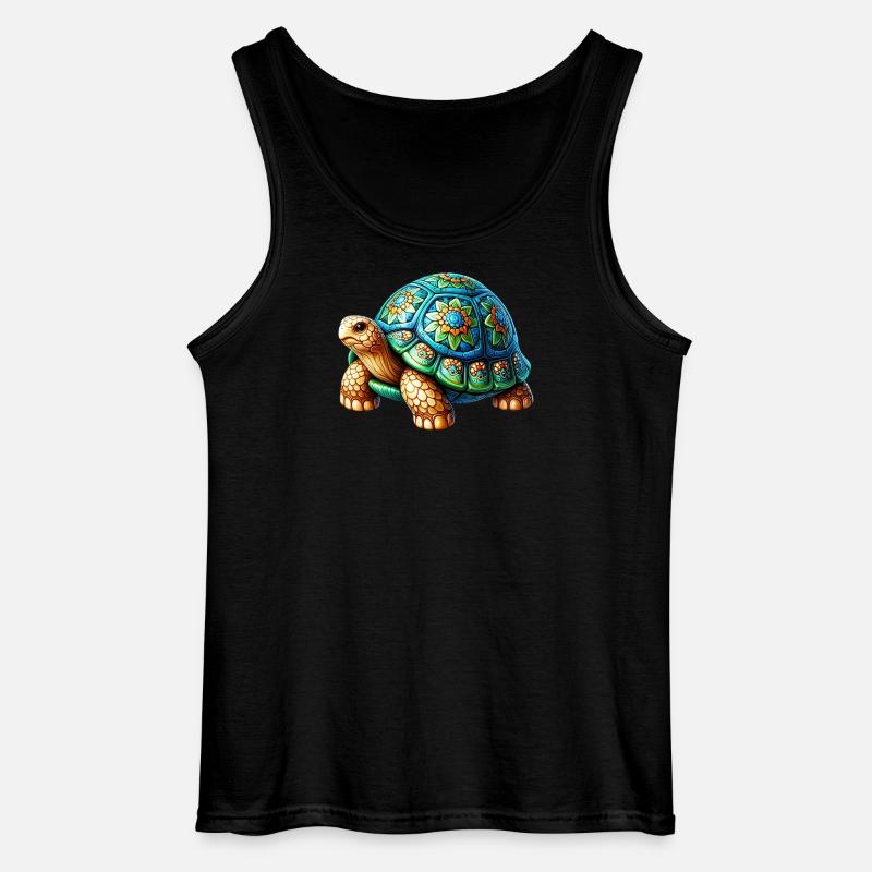 Turtle - Gildan Men’s Tank Top - black