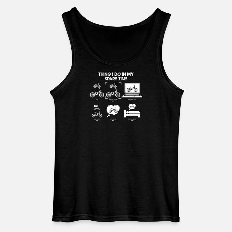 Fahrrad Freizeit Skizze - Gildan Männer Tank Top - Schwarz