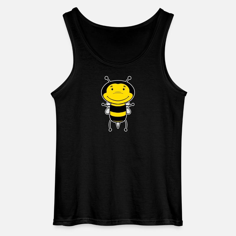 Bee - Gildan Men’s Tank Top - black
