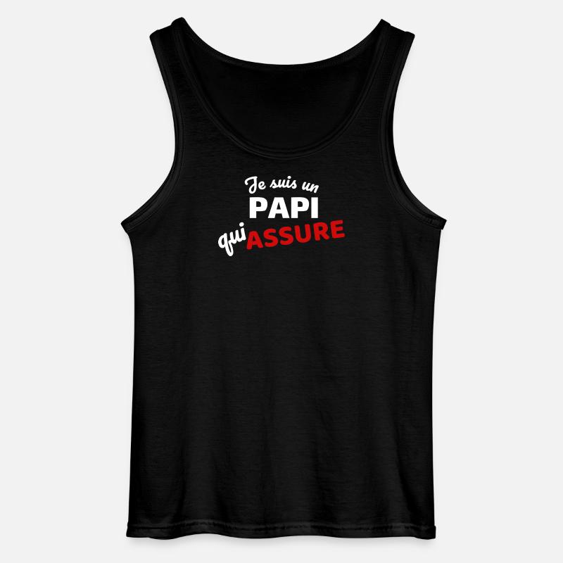 Expression affirmée de paternité - Débardeur Gildan Homme - noir