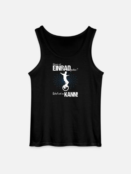 Einrad fahren - Gildan Männer Tank Top - Schwarz