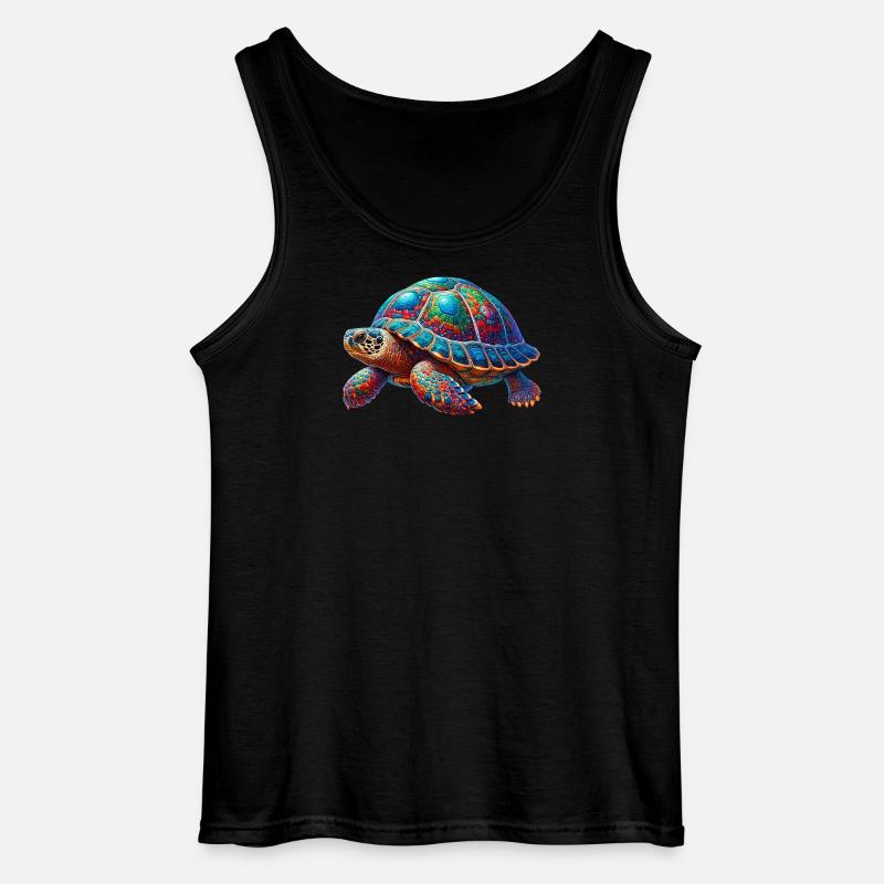 Schildkröte - Gildan Männer Tank Top - Schwarz