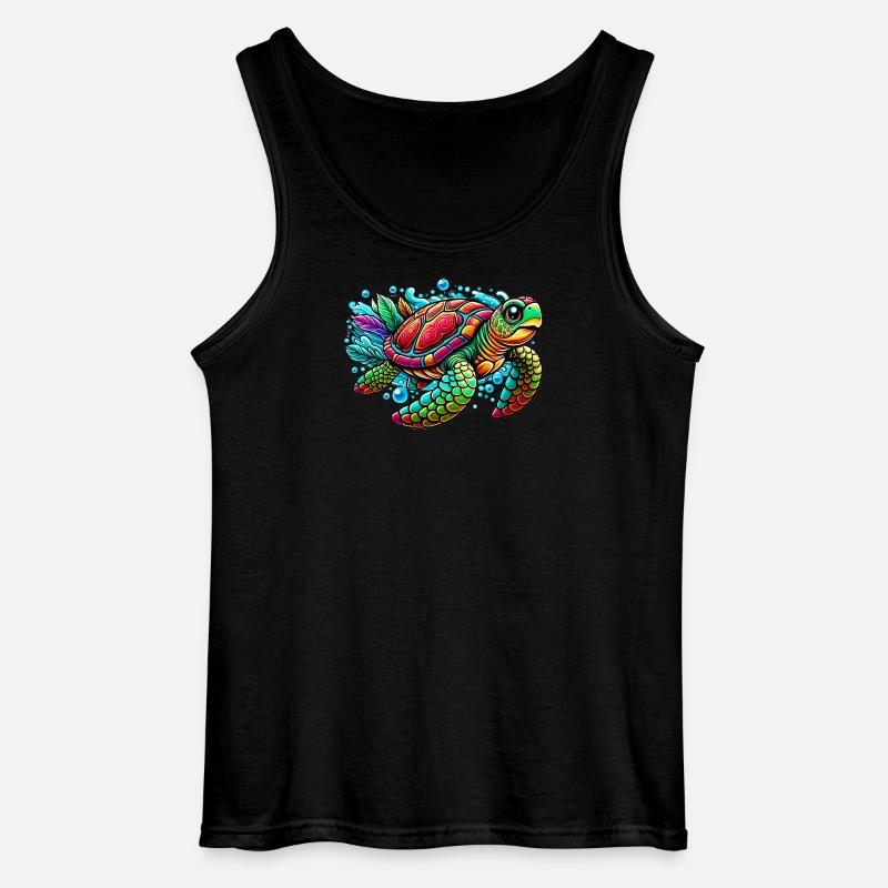Schildkröte - Gildan Männer Tank Top - Schwarz