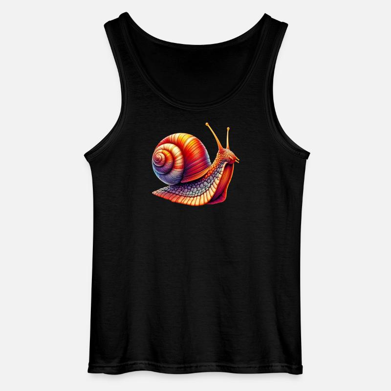 Schnecke - Gildan Männer Tank Top - Schwarz