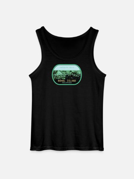 Chocolate Hills i Bohol, Filippinerna - Gildan tanktopp herr - svart