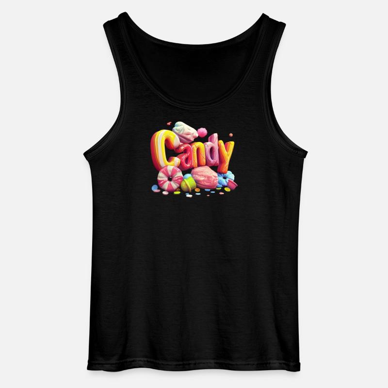 Candy Lover - Gildan Männer Tank Top - Schwarz