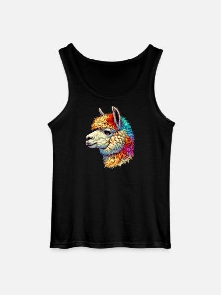 Alpaca - Gildan Men’s Tank Top - black