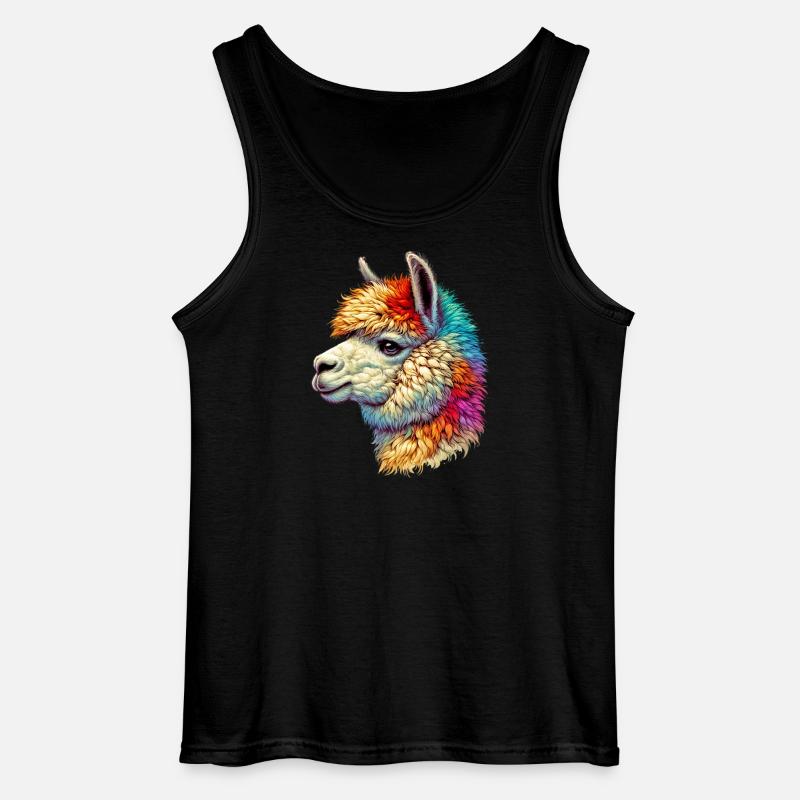 Alpaca - Gildan Men’s Tank Top - black