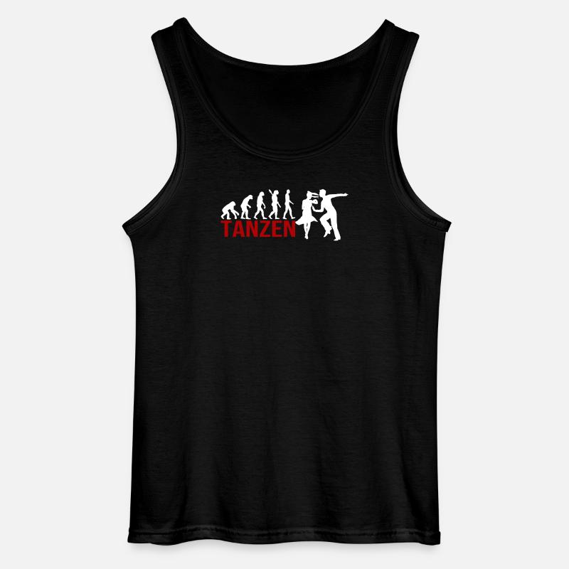 Evolution Tanzen - Gildan Männer Tank Top - Schwarz