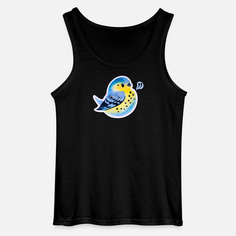 Meise - Gildan Männer Tank Top - Schwarz